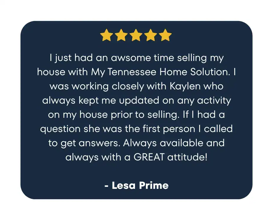lesa prime testimonial | Sell My House Fast Tennessee | Cash Home Buyer Middle Tennessee